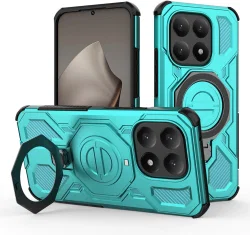 Xiaomi 15T Hoesje MagSafe 360° Standaard Licht Blauw afbeelding