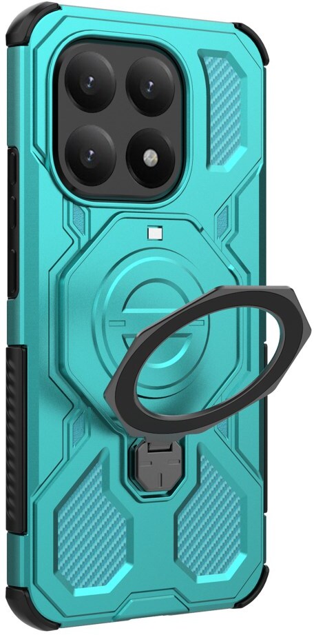 Xiaomi 15T Hoesje MagSafe 360° Standaard Licht Blauw afbeelding 4