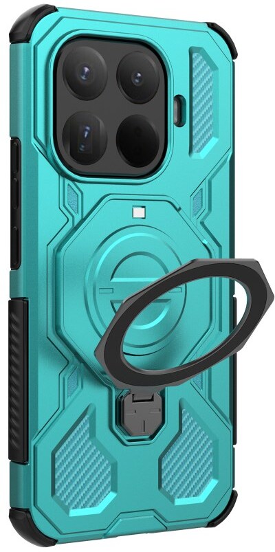 Xiaomi 15T Pro Hoesje MagSafe 360° Standaard Licht Blauw afbeelding 5