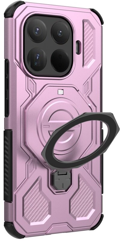 Xiaomi 15T Pro Hoesje MagSafe 360° Standaard Roze afbeelding 4