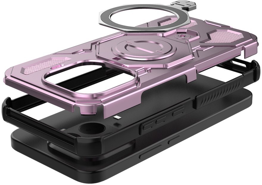 Xiaomi 15T Pro Hoesje MagSafe 360° Standaard Roze afbeelding 5