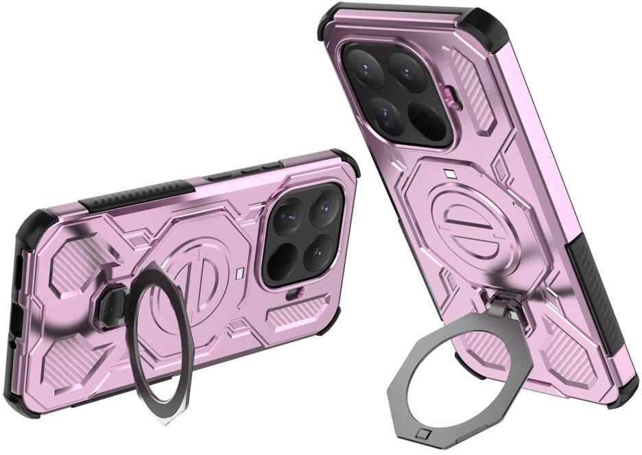 Xiaomi 15T Pro Hoesje MagSafe 360° Standaard Roze afbeelding 2