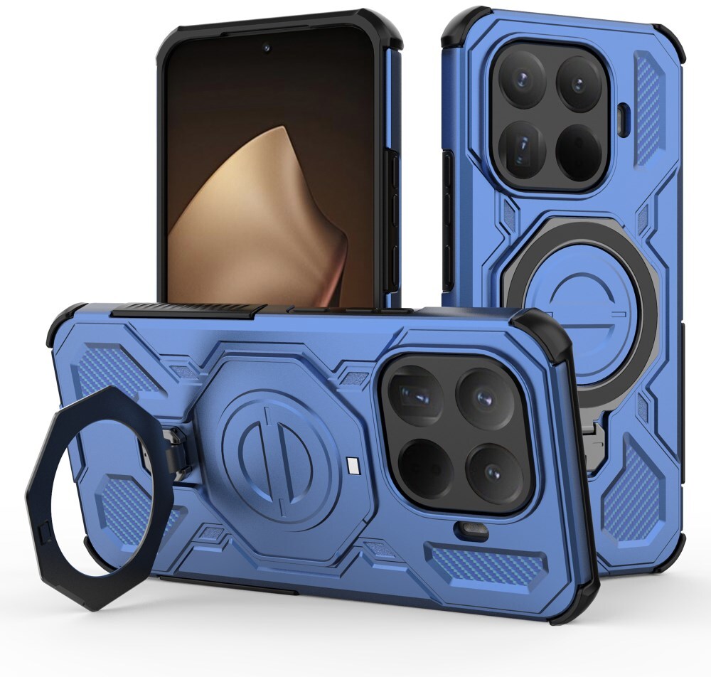 Xiaomi 15T Pro Hoesje MagSafe 360° Standaard Blauw afbeelding 1