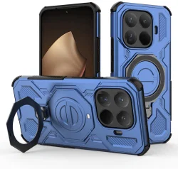 Xiaomi 15T Pro Hoesje MagSafe 360° Standaard Blauw afbeelding