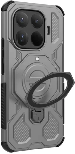Xiaomi 15T Pro Hoesje MagSafe 360° Standaard Grijs afbeelding 5