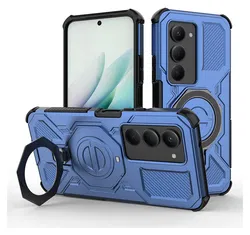 Xiaomi Redmi 15 5G Hoesje MagSafe 360° Standaard Blauw afbeelding