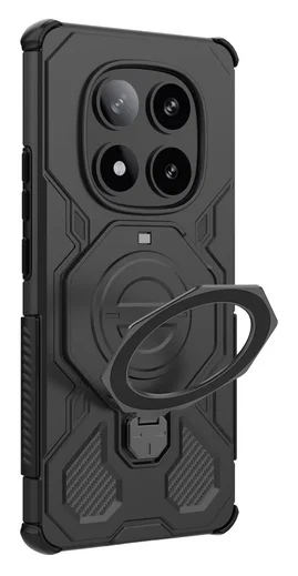 Xiaomi Redmi Note 14 Pro 5G Hoesje MagSafe 360° Standaard Zwart afbeelding 5