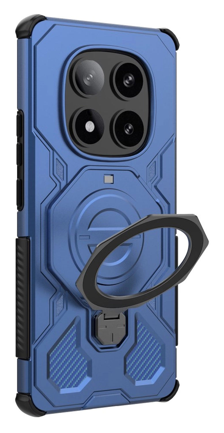 Xiaomi Redmi Note 14 Pro 5G Hoesje MagSafe 360° Standaard Blauw afbeelding 5