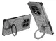 Xiaomi Redmi Note 14 Pro Plus Hoesje MagSafe 360° Standaard Grijs afbeelding 4