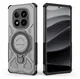 Xiaomi Redmi Note 14 Pro Plus Hoesje MagSafe 360° Standaard Grijs afbeelding 5