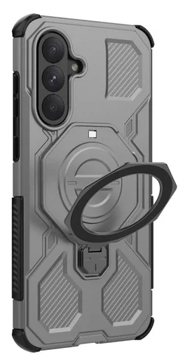 Samsung Galaxy A56 Hoesje MagSafe 360° Standaard Grijs afbeelding 7