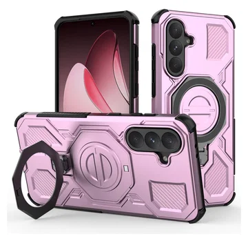Samsung Galaxy A56 Hoesje MagSafe 360° Standaard Roze