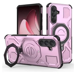 Samsung Galaxy A56 Hoesje MagSafe 360° Standaard Roze afbeelding