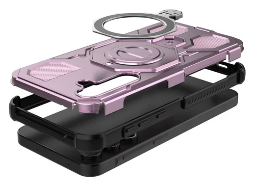 Samsung Galaxy A55 Hoesje MagSafe 360° Standaard Roze afbeelding 4