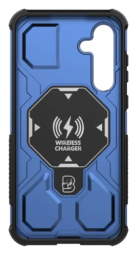 Samsung Galaxy A55 Hoesje MagSafe 360° Standaard Blauw afbeelding 5