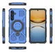 Samsung Galaxy A55 Hoesje MagSafe 360° Standaard Blauw afbeelding 9