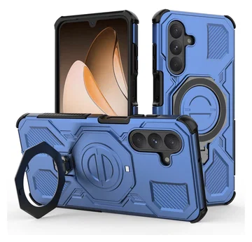 Samsung Galaxy A26 Hoesje MagSafe 360° Standaard Blauw