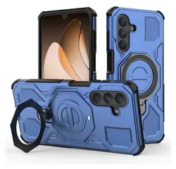 Samsung Galaxy A26 Hoesje MagSafe 360° Standaard Blauw afbeelding