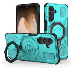 Samsung Galaxy A26 Hoesje MagSafe 360° Standaard Lichtblauw afbeelding