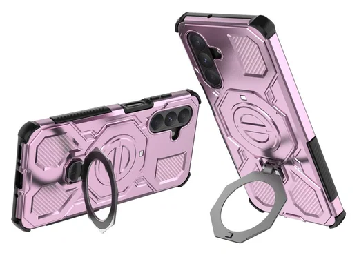 Samsung Galaxy A26 Hoesje MagSafe 360° Standaard Roze afbeelding 2
