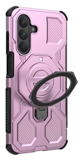 Samsung Galaxy A26 Hoesje MagSafe 360° Standaard Roze afbeelding 7