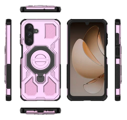 Samsung Galaxy A26 Hoesje MagSafe 360° Standaard Roze afbeelding 8