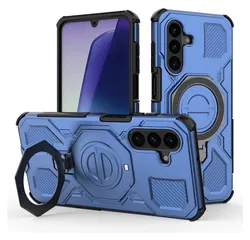 Samsung Galaxy A17 Hoesje MagSafe 360° Standaard Blauw afbeelding