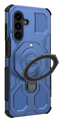 Samsung Galaxy A17 Hoesje MagSafe 360° Standaard Blauw afbeelding 8