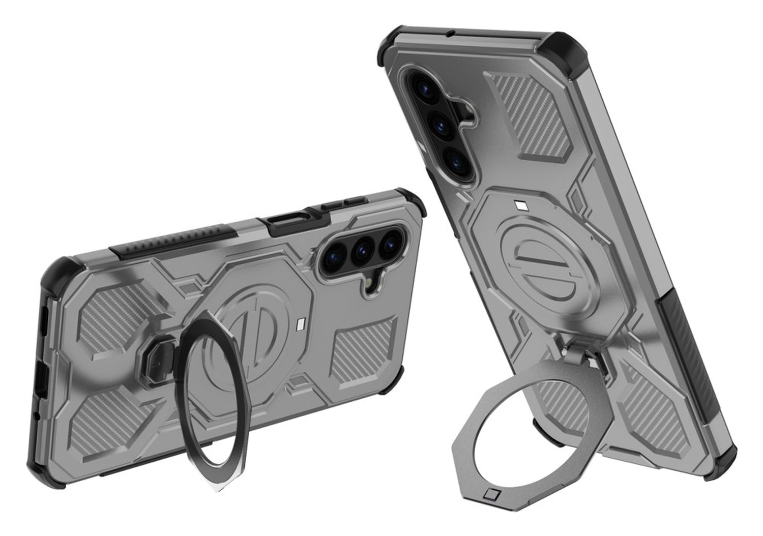 Samsung Galaxy A17 Hoesje MagSafe 360° Standaard Lichtblauw afbeelding 2