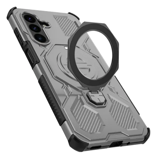 Samsung Galaxy A17 Hoesje MagSafe 360° Standaard Lichtblauw afbeelding 4