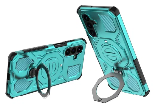 Samsung Galaxy A17 Hoesje MagSafe 360° Standaard Grijs afbeelding 2