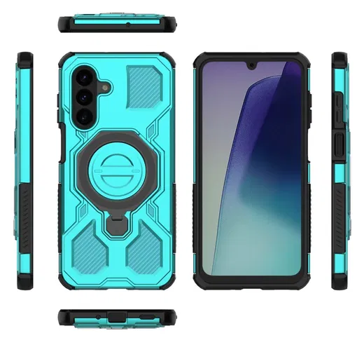 Samsung Galaxy A17 Hoesje MagSafe 360° Standaard Grijs afbeelding 8