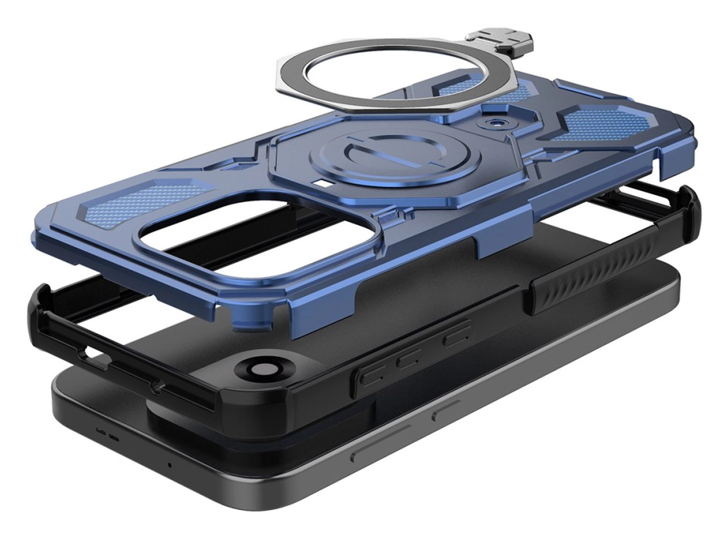 OnePlus 15 Hoesje MagSafe 360° Standaard Blauw afbeelding 8