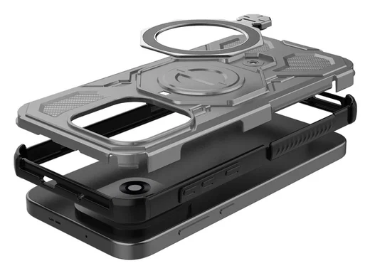 OnePlus 15 Hoesje MagSafe 360° Standaard Grijs afbeelding 8