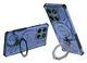 Motorola Edge 60 Fusion Hoesje MagSafe 360° Standaard Blauw afbeelding 2