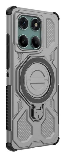 Motorola Edge 60 Fusion Hoesje MagSafe 360° Standaard Grijs afbeelding 5