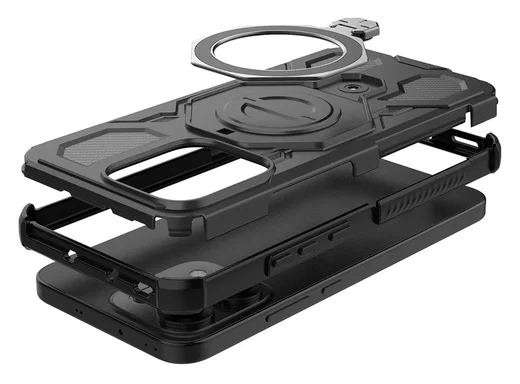 Oppo Reno 14 Hoesje MagSafe 360° Standaard Zwart afbeelding 7
