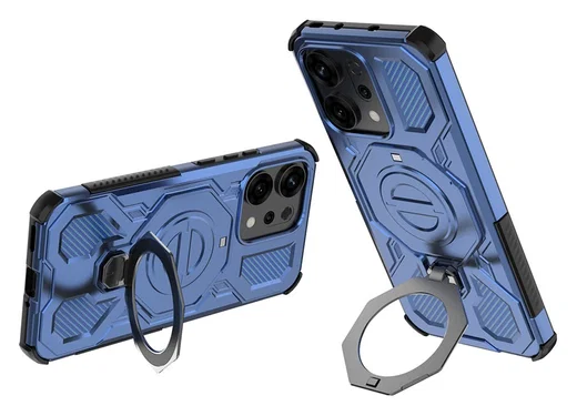 Oppo Reno 14 Hoesje MagSafe 360° Standaard Blauw afbeelding 2