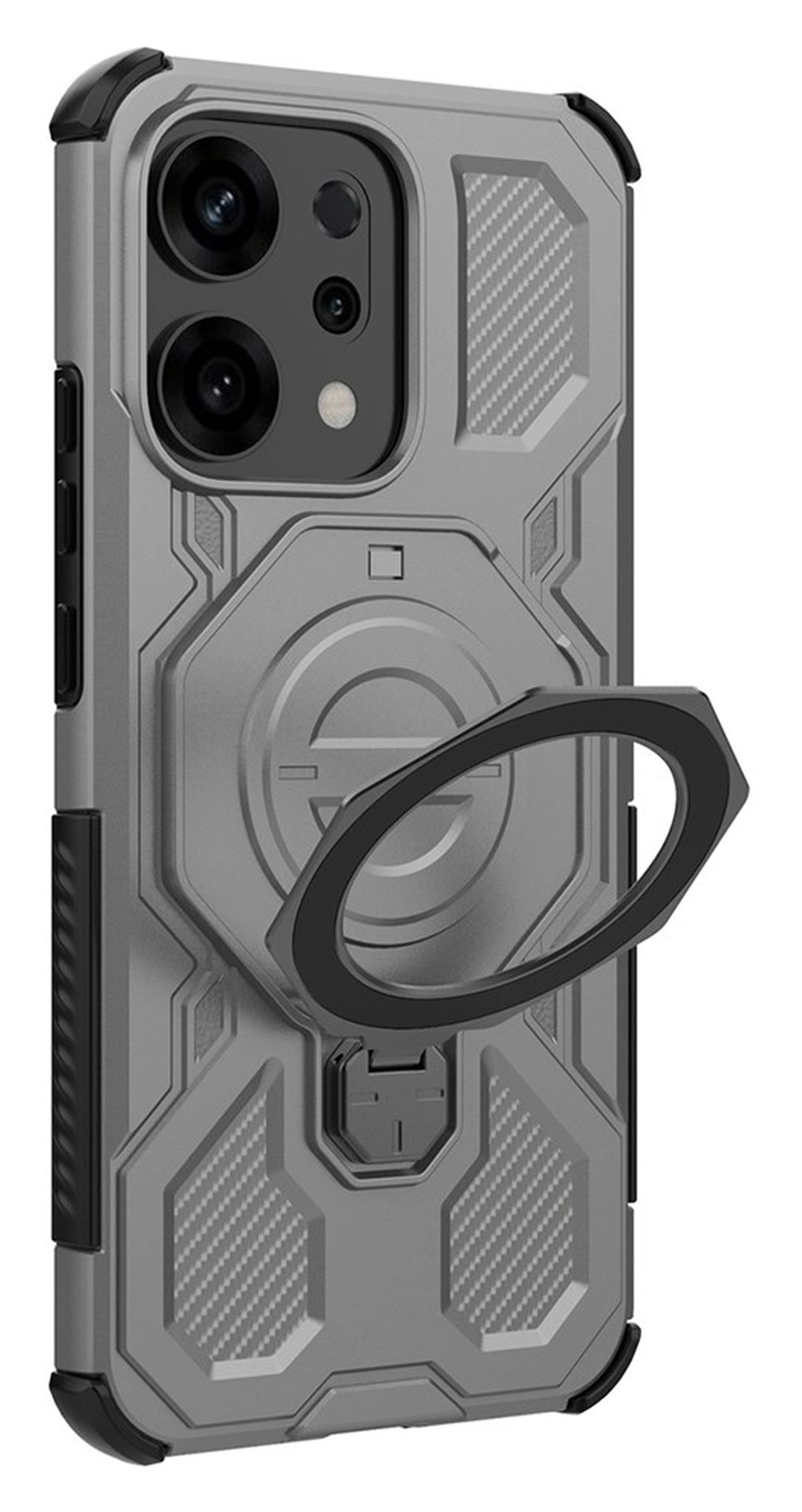 Oppo Reno 14 Hoesje MagSafe 360° Standaard Grijs afbeelding 5