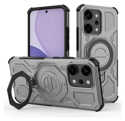 Oppo Reno 14 Pro Hoesje MagSafe 360° Standaard Grijs afbeelding