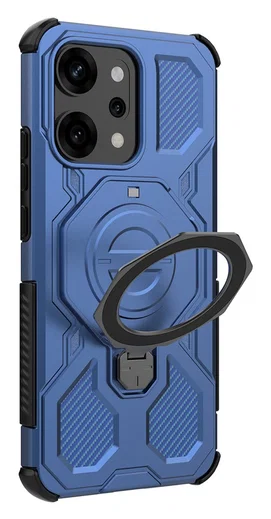 Oppo Reno 14 Pro Hoesje MagSafe 360° Standaard Blauw afbeelding 5