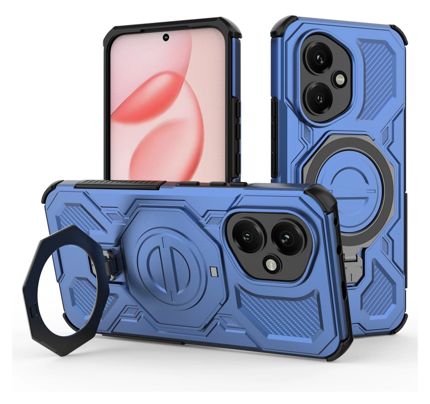Honor 400 Hoesje MagSafe 360° Standaard Blauw afbeelding 1
