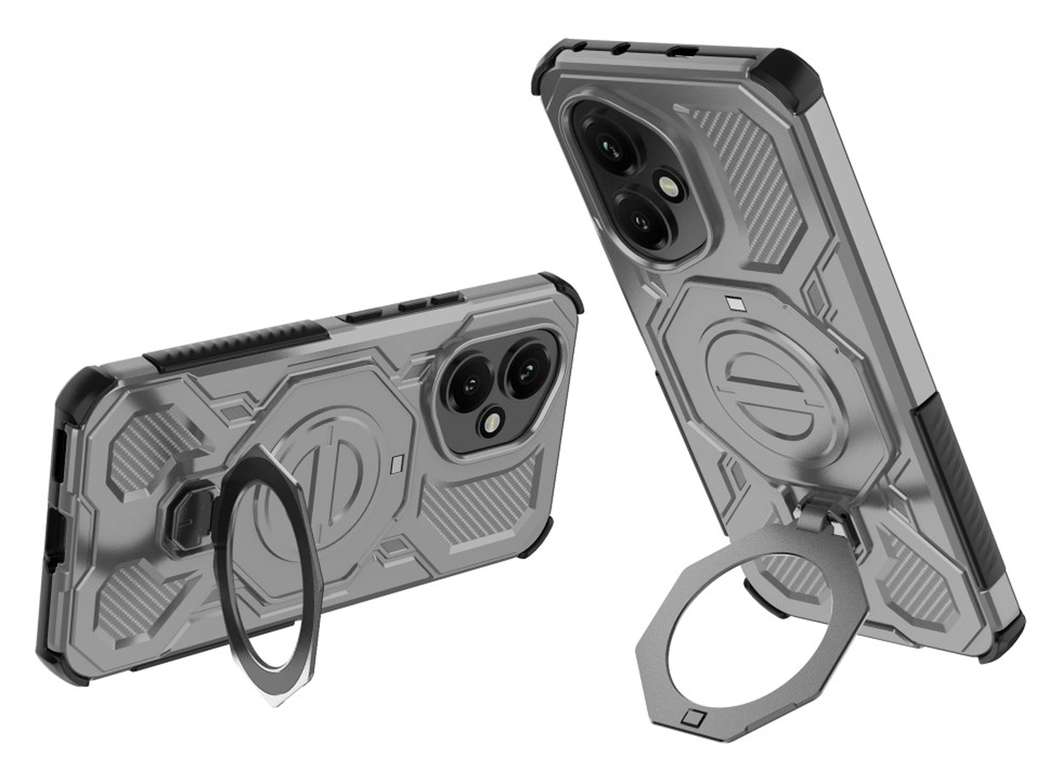 Honor 400 Hoesje MagSafe 360° Standaard Grijs afbeelding 2