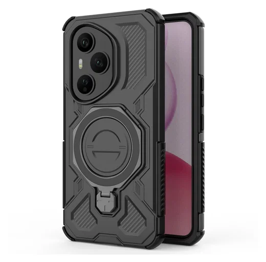 Honor 400 Pro Hoesje MagSafe 360° Standaard Zwart afbeelding 7