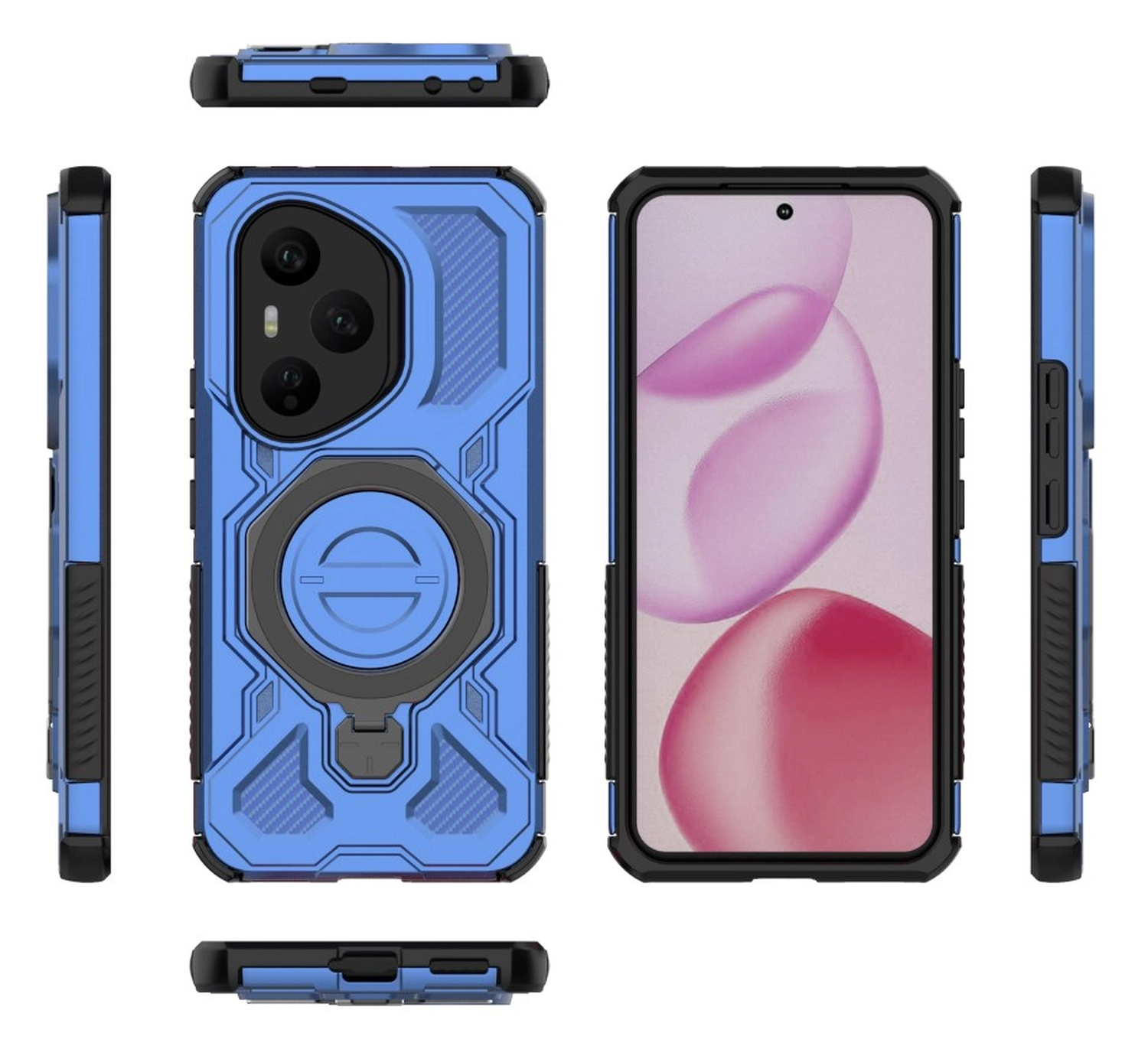 Honor 400 Pro Hoesje MagSafe 360° Standaard Blauw afbeelding 9