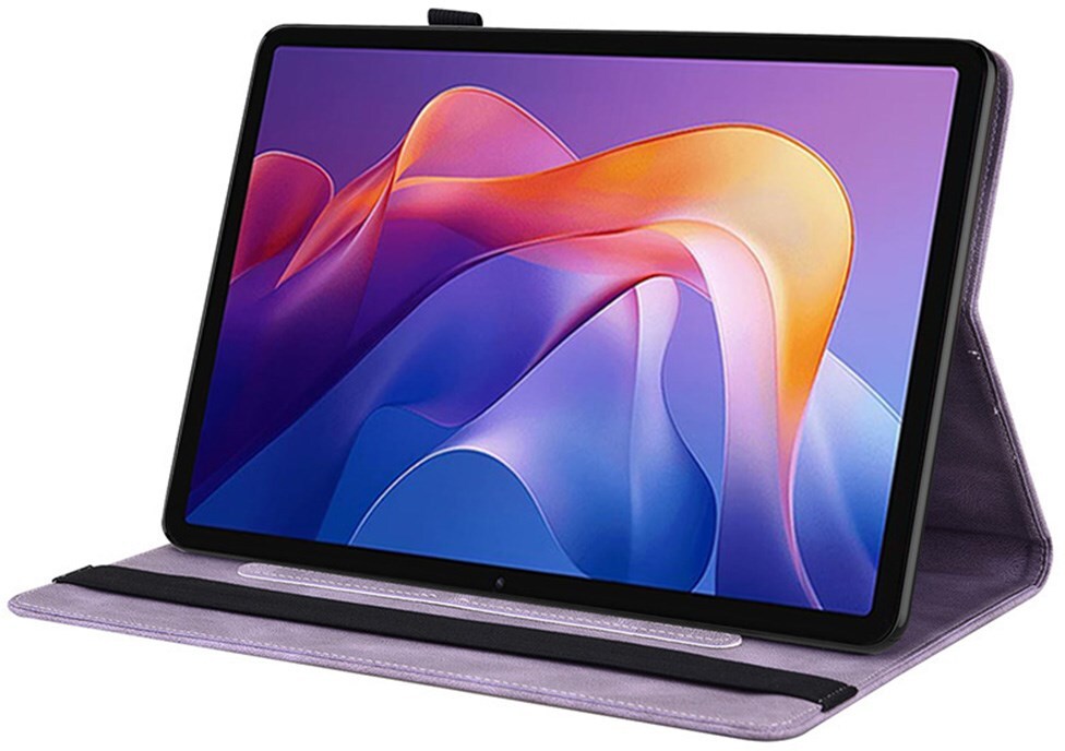 Xiaomi Redmi Pad 2 Hoes Tri-Fold Book Case met Standaard Paars afbeelding 2