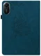 Xiaomi Redmi Pad 2 Hoes Tri-Fold Book Case met Standaard Vlinder Print Blauw afbeelding 7