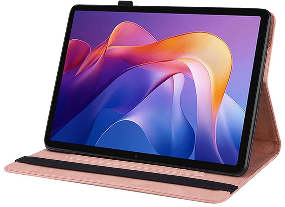Xiaomi Redmi Pad 2 Hoes Tri-Fold Book Case met Standaard Roze afbeelding 2