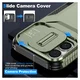 Apple iPhone 16 Hoesje Camera Slider Back Cover Schokbestendig Groen afbeelding 5
