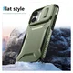 Apple iPhone 16 Hoesje Camera Slider Back Cover Schokbestendig Groen afbeelding 8